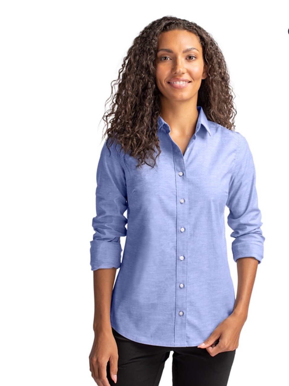 Cutter & Buck Light Blue Button-Down Shirt